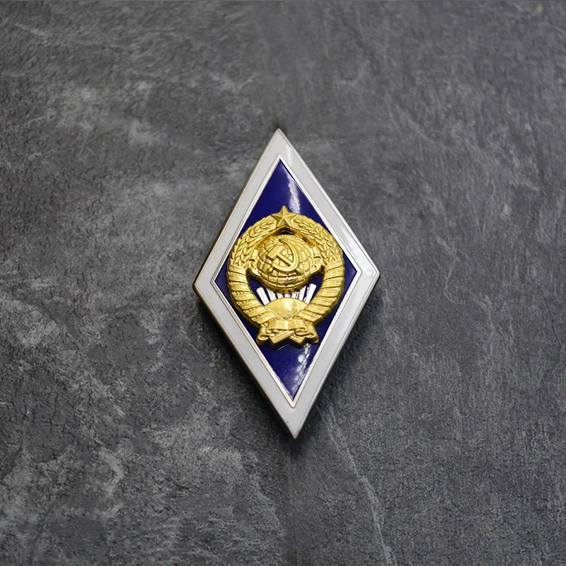 Soviet Union Alloy Enamel Patriotic Badge 3 Soviet Union Alloy Enamel Patriotic Badge - Image 3