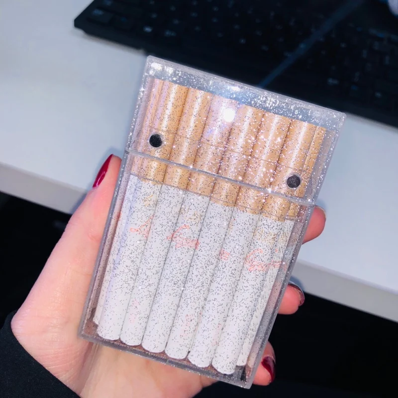 Sparkling Transparent Acrylic Cigarette Case 3 Sparkling Transparent Acrylic Cigarette Case - Image 3