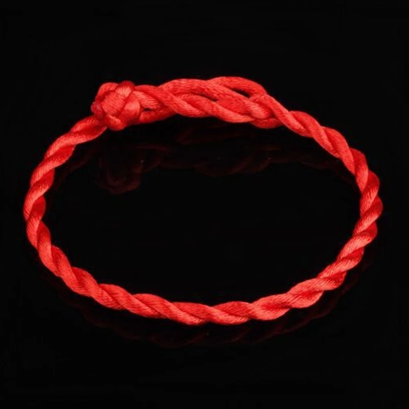 Red Cotton Friendship Bracelet 20-21cm Adjustable 5 Red Cotton Friendship Bracelet 20-21cm Adjustable - Image 5
