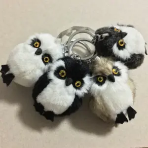 Plush Owl Keychain in Multiple Colors