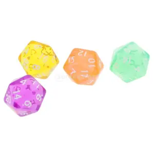 Vibrant 6-Pack Acrylic D20 Dice Set 10 HTB1lAzycJHO8KJjSZFtq6AhfXXaw