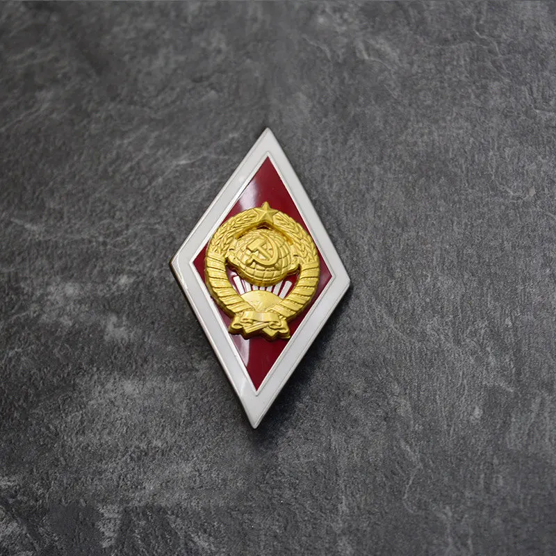 Soviet Union Alloy Enamel Patriotic Badge 7 Soviet Union Alloy Enamel Patriotic Badge - Image 7