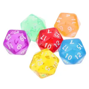 Vibrant 6-Pack Acrylic D20 Dice Set 9 HTB1yVy6b6gy uJjSZKzq6z jXXa5