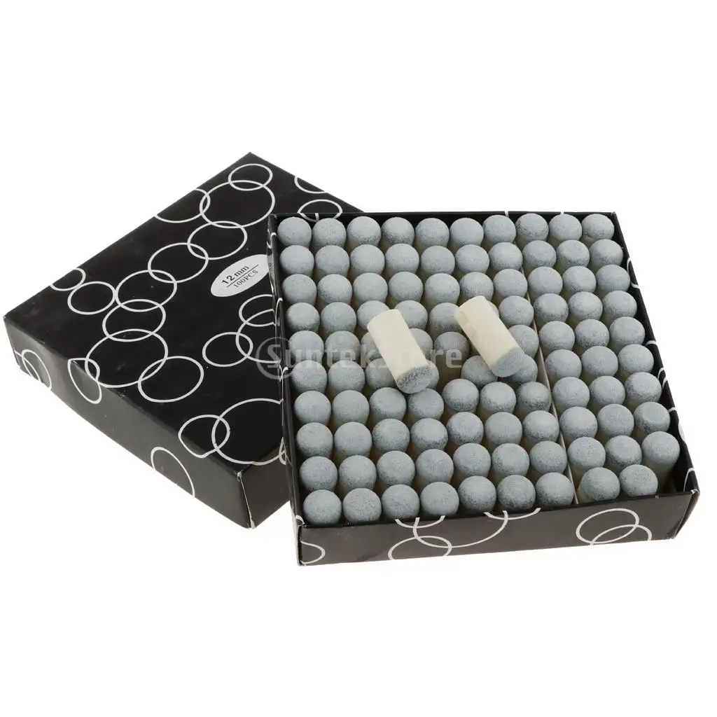 White Pool Cue Tips Set of 100 with Sizes 9mm-13mm 9 White Pool Cue Tips Set of 100 with Sizes 9mm-13mm - Image 9