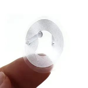 Transparent NFC Sticker with Embedded Circuits