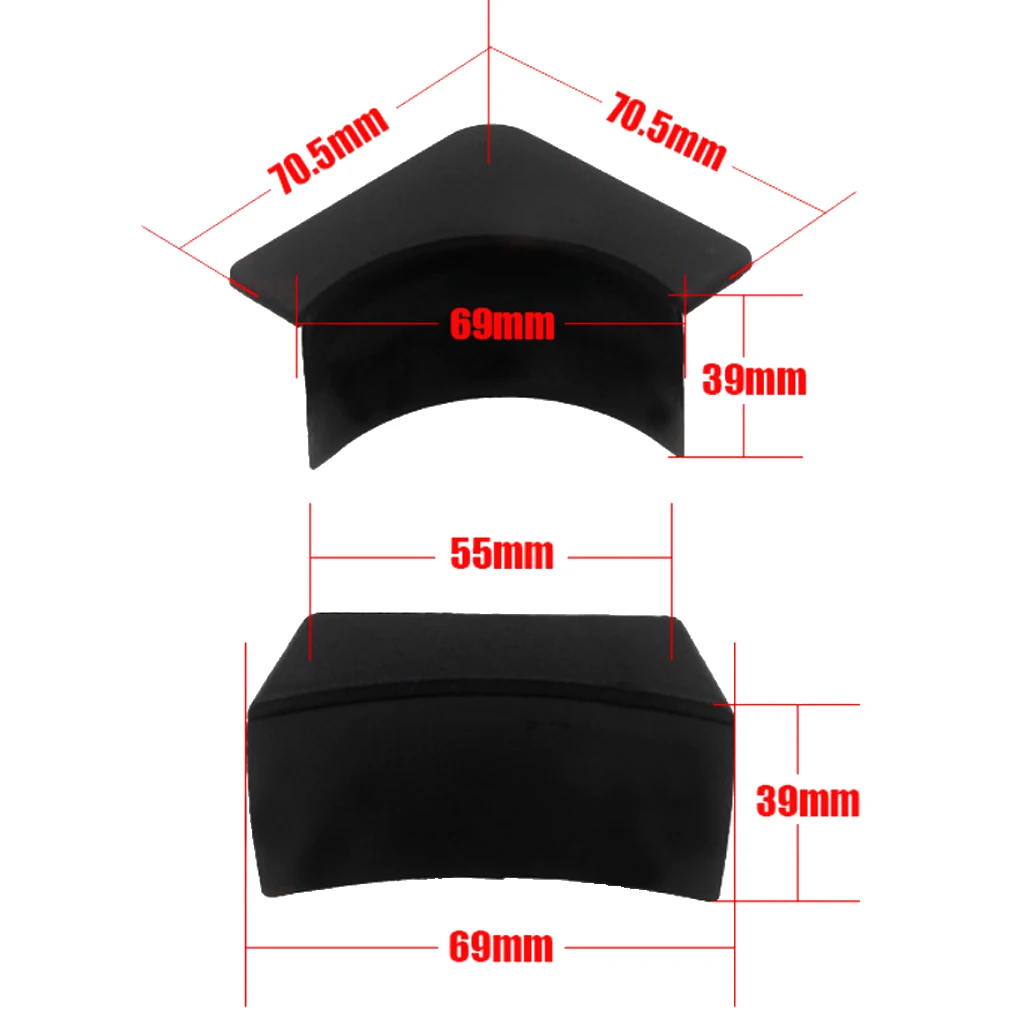 Set of 6 Black Pool Table Pocket Liners 4 Set of 6 Black Pool Table Pocket Liners - Image 4