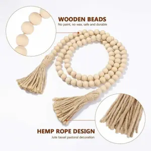 Rustic Wooden Bead Garland for Home Decor 8 He01fd4516de34796ad969ef4dc5ead4ct