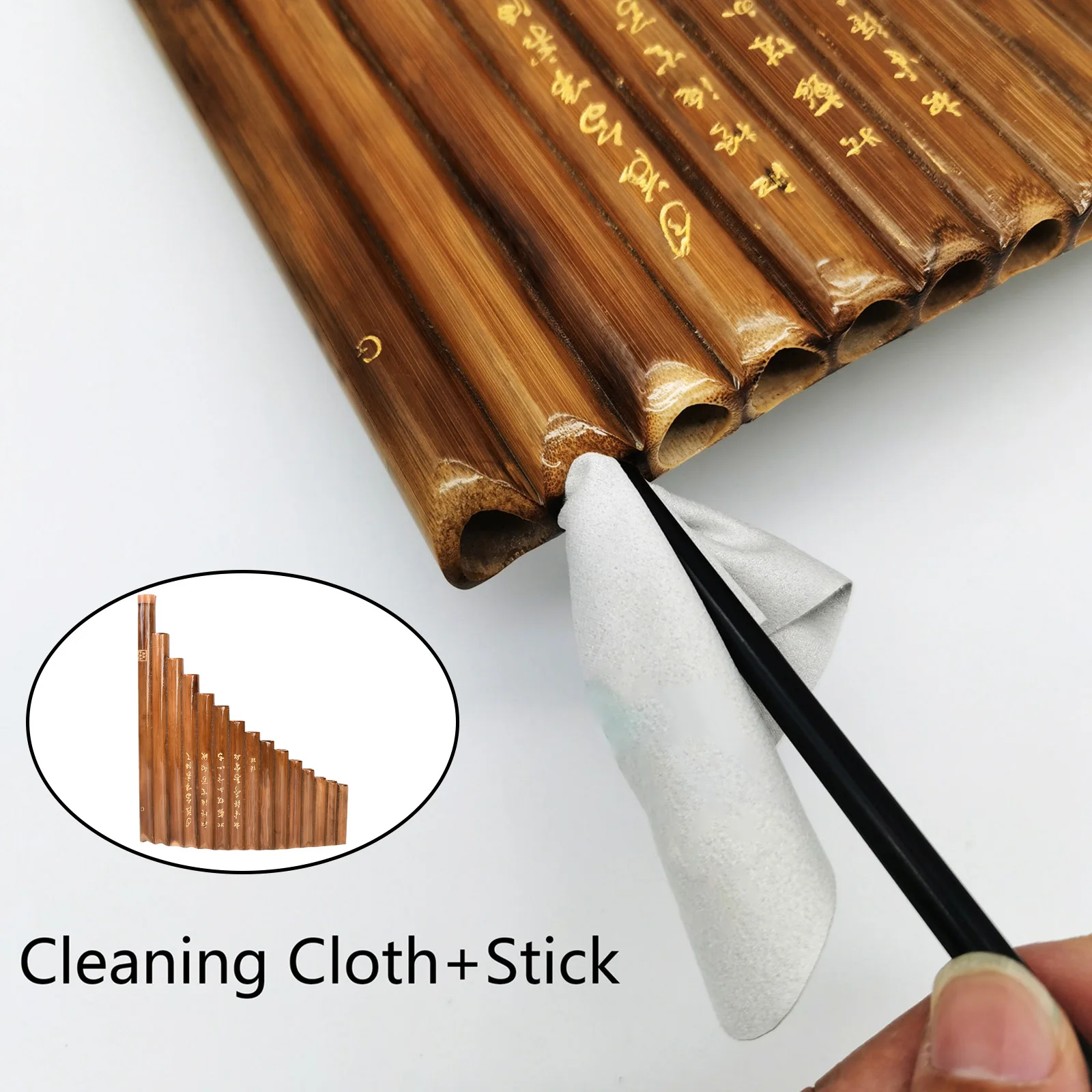 Handcrafted Left-Hand Pan Flute 15 Pipes 3 Handcrafted Left-Hand Pan Flute 15 Pipes - Image 3