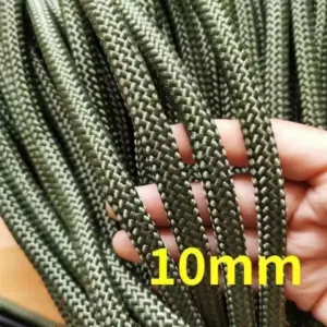 Army Green Braided Nylon Cord, 10mm x 1m 13 S000dd889d9d2409ab139218807f1626fd