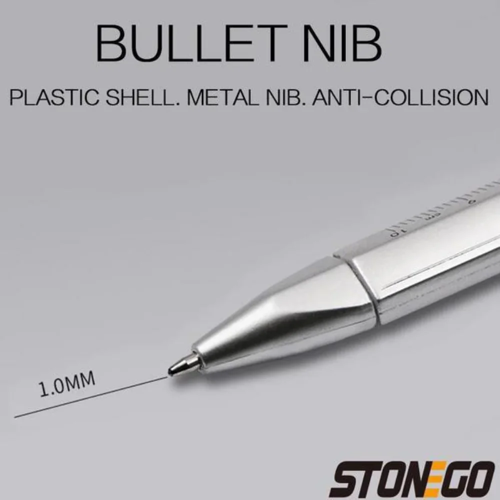Multifunctional 15cm Silver ABS Caliper Pen 3 Multifunctional 15cm Silver ABS Caliper Pen - Image 3