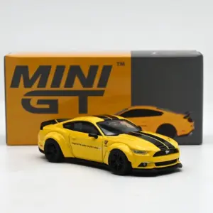 Mini GT 1:64 Mustang Diecast Model in Yellow 7 S019412e1c1bc4c28a045b9770d11f9837