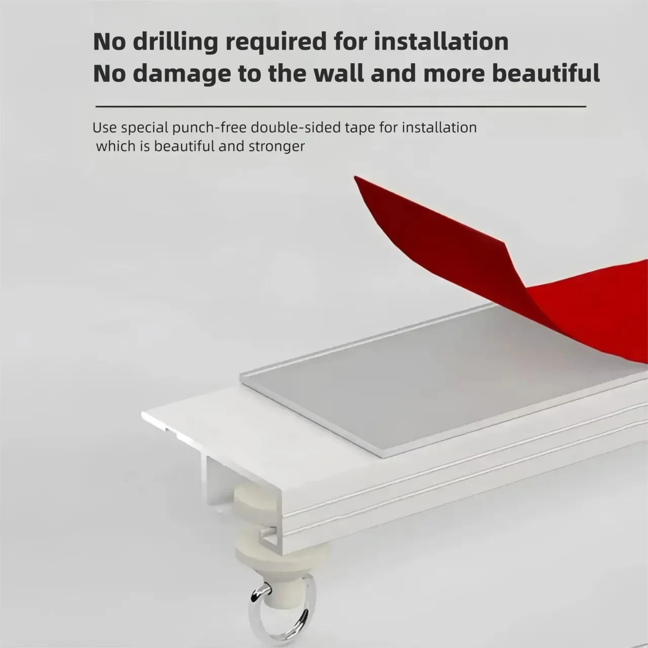 Ultra-Thin Self-Adhesive Curtain Track Set 2 Ultra-Thin Self-Adhesive Curtain Track Set - Image 2