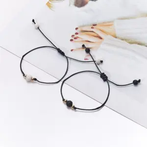 Adjustable Couple’s Bracelets Set in Waterproof Yarn 10 S01cef33cb48240e782557890494376a2p