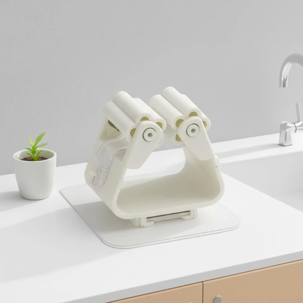 Modern Wall-Mounted Mop Holder in ABS 7 Modern Wall-Mounted Mop Holder in ABS - Image 7