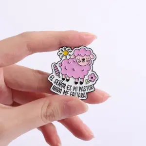 Pink Sheep Faith Enamel Pin QHXZ5453 10 S02487cf55d2b4e57bc1c0908e30a8463K
