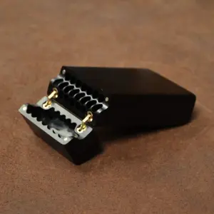 Elegant Ebony Cigarette Case with Brass Hinges 11 S02a2e00fe70644d0bad551cfbdd35c93X