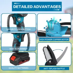 Mini Cordless Electric Chainsaw 4/6-Inch for Pruning 10 S02c8f7d45c1a4f29b22957ccb7adab10V