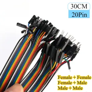 20-Pin Jumper Wire Set for Electronics Projects