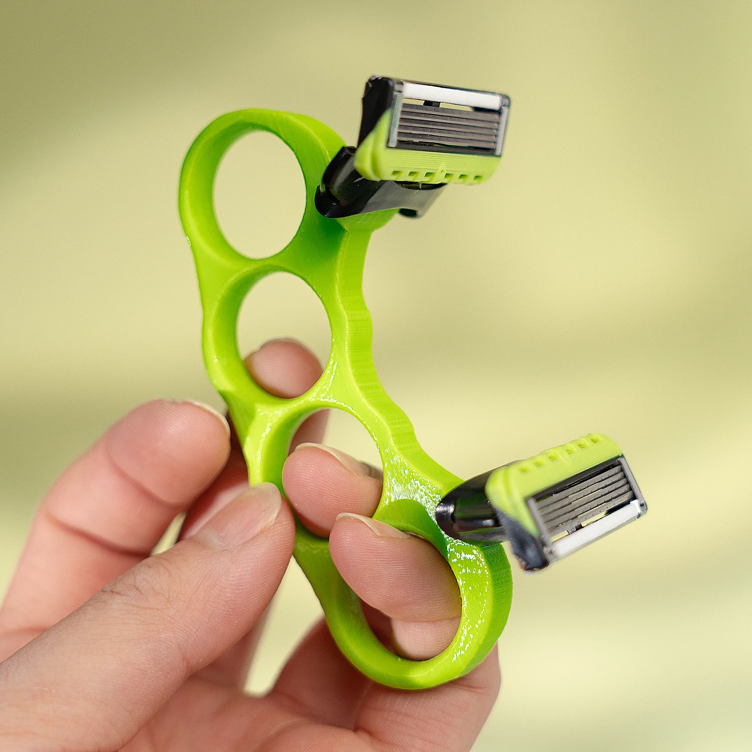 Bright Lime Green Double-Headed Bald Clipper 3 Bright Lime Green Double-Headed Bald Clipper - Image 3
