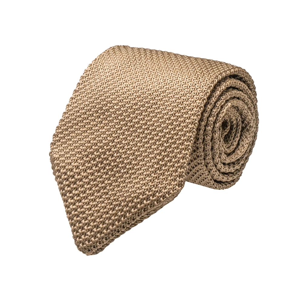 Men's Knitted Solid Neck Tie - 148cm, Cotton-Poly Blend 4 Men's Knitted Solid Neck Tie - 148cm, Cotton-Poly Blend - Image 4