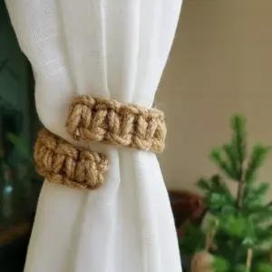Rustic Hemp Curtain Tieback Set 10 S03a603ec0c9344929a9024cd507517c6G