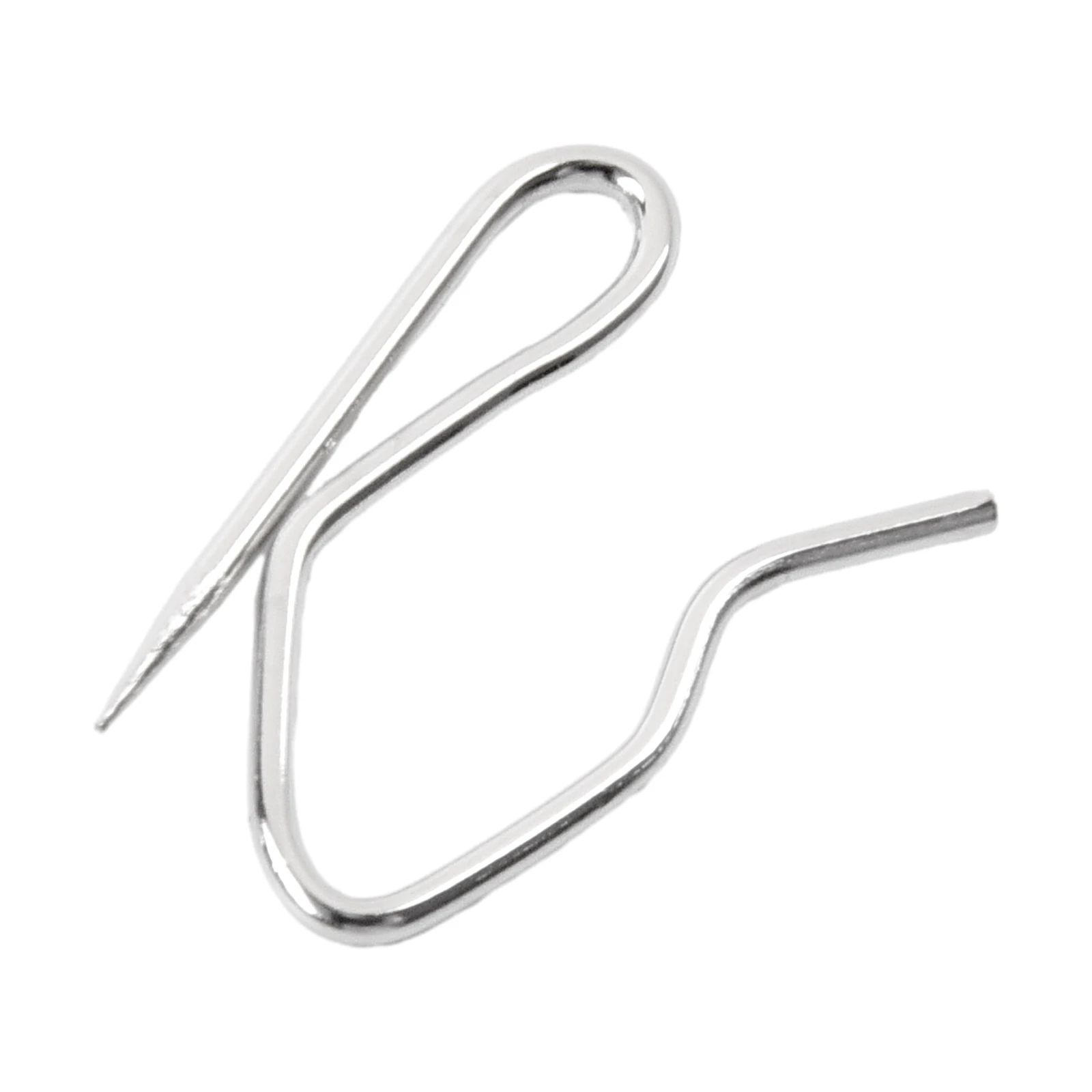 Silver Metal Curtain Hooks for French Pleat Drapes 6 Silver Metal Curtain Hooks for French Pleat Drapes - Image 6