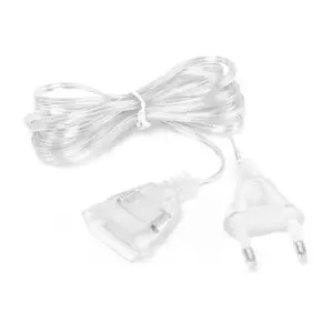 Transparent Power Extension Cable, 3m, EU/US Plug 15 S03d118373c094f508c705e29959d3e6bu