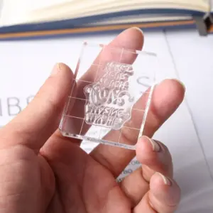 Set of Nine Clear Acrylic Stamp Blocks 12 S041a5c9f827f4443ad3b1c6fa39e1bfd7