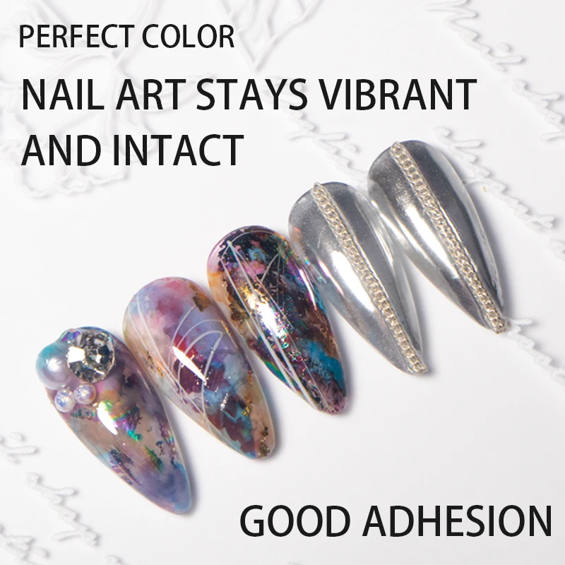 Silver Nail Foil Transfer Gel 16ml 4 Silver Nail Foil Transfer Gel 16ml - Image 4