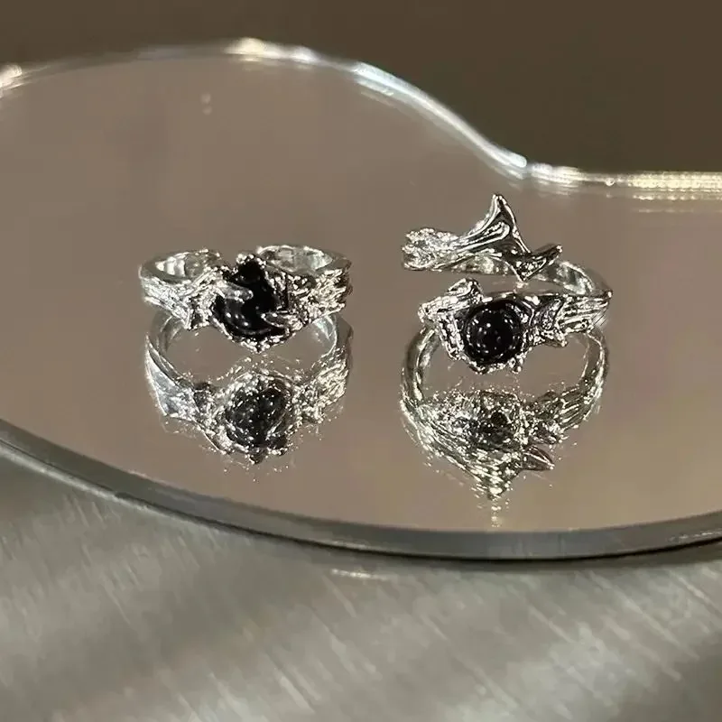 Vintage Gothic Gemstone Adjustable Ring for Women 3 Vintage Gothic Gemstone Adjustable Ring for Women - Image 3