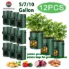 Durable 10-Gallon Vegetable Grow Bag Set