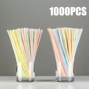 Black Disposable Drinking Straws Set (50–1000 pcs) 19 S056db4df05d64ab7a85610ddfad8c24az