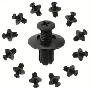 Automotive Black Plastic Fasteners Set of 50 13 S05705fcda1114df986c6f713bcbd91859