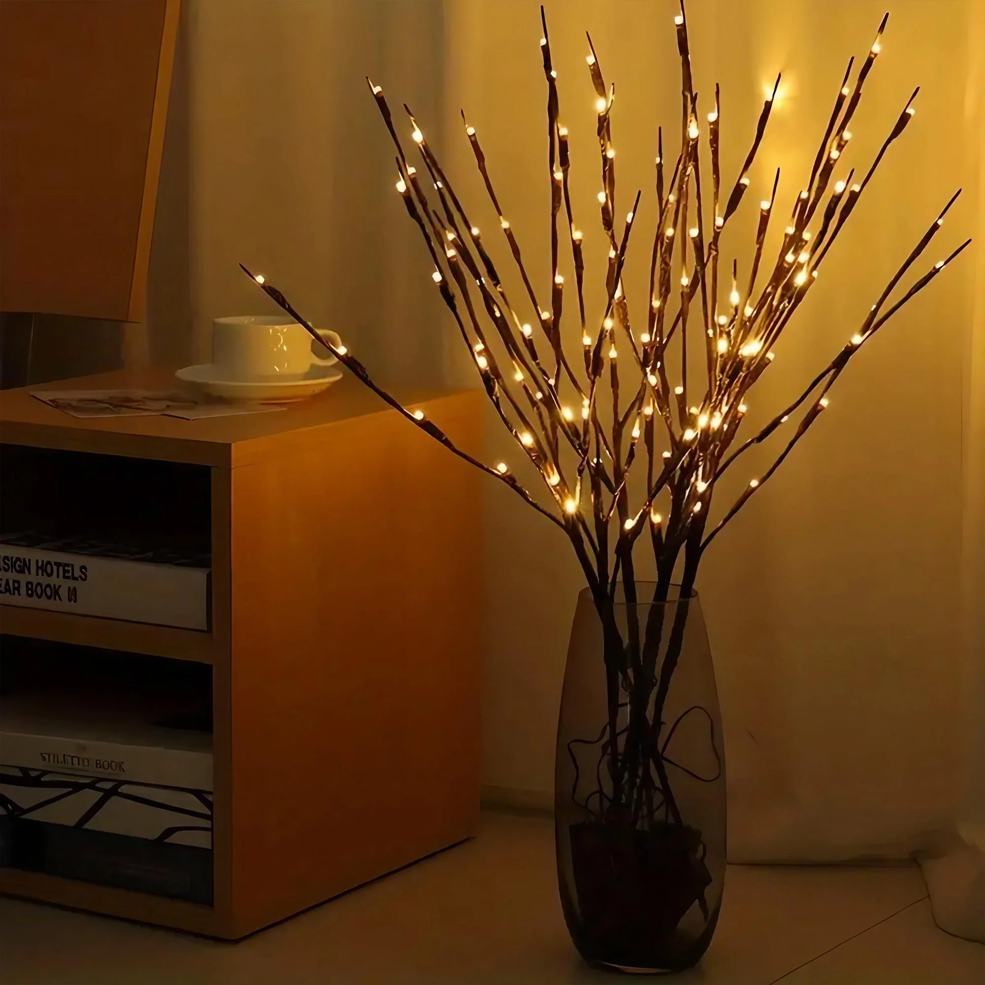 USB LED Tree Branches Decor with 60 Warm White LEDs 2 USB LED Tree Branches Decor with 60 Warm White LEDs - Image 2