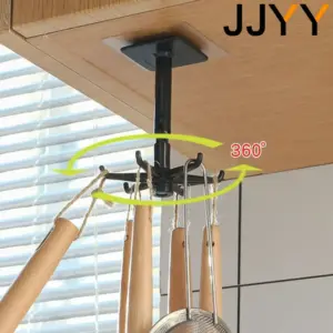 360-Degree Rotating Storage Rack in Black or White 9 S05e1b730aac045db96aaf1a1741415dcr