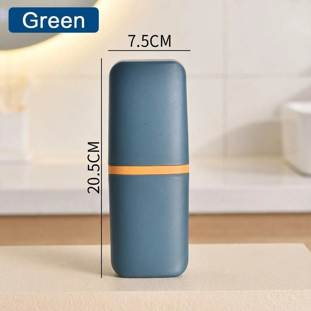 Travel Toothbrush Holder in Blue and Orange 7 Travel Toothbrush Holder in Blue and Orange - Image 7