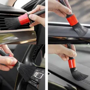 Professional Car Detailing Brush Set with Red Accents 10 S062b2358258441aca159679160a1dc38l