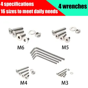 670-Piece Stainless Steel Countersunk Bolt Set 9 S0649d2d0a434415ba8c138242262227cf