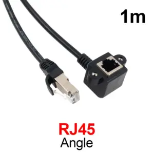 Black RJ45 Ethernet Extension Cable - 0.3m to 1.5m 18 S0666e9dc6eab412da134ba8cb662c7edn