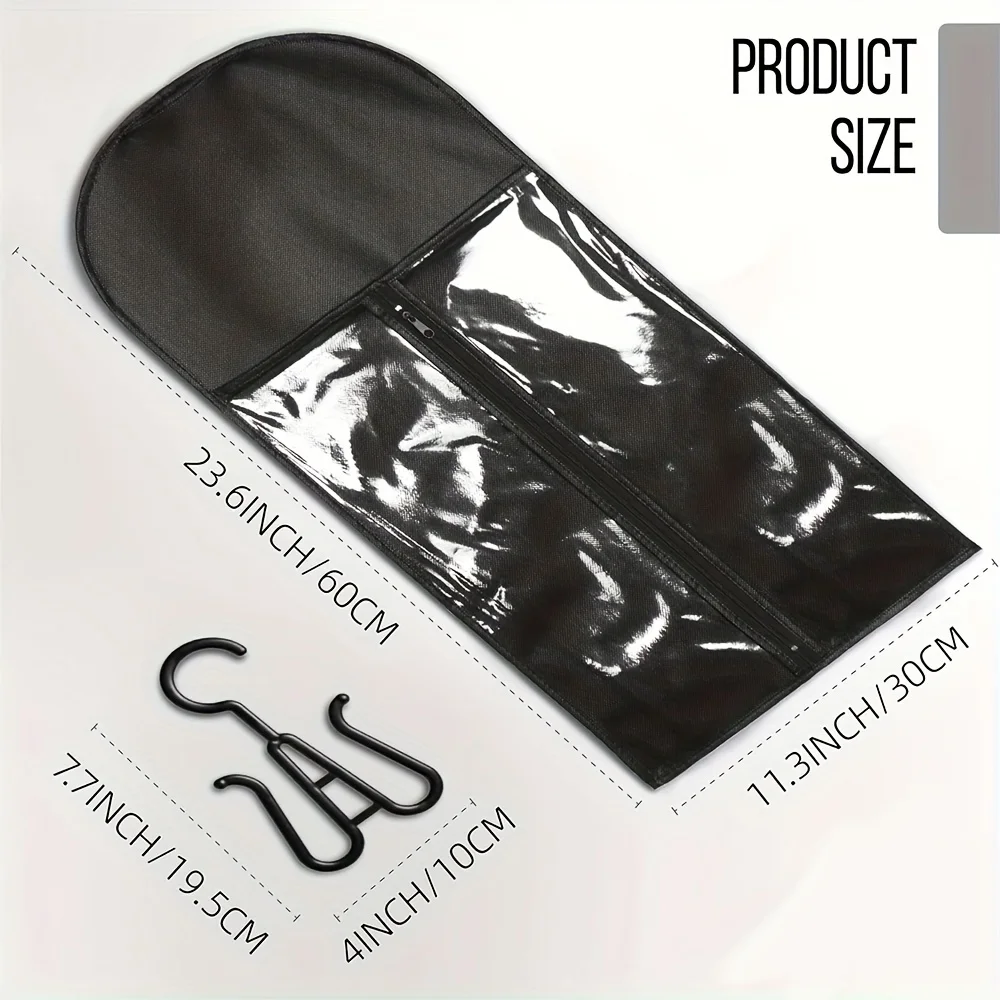 Wig Storage Bag Set with Clear Front 4 Wig Storage Bag Set with Clear Front - Image 4