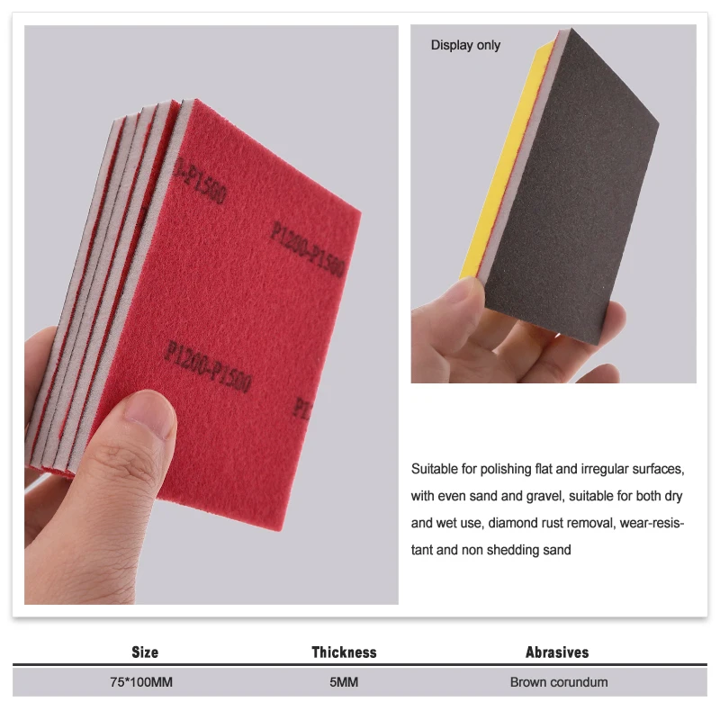 Versatile Sponge Sandpaper Set with Grit Range 3 Versatile Sponge Sandpaper Set with Grit Range - Image 3