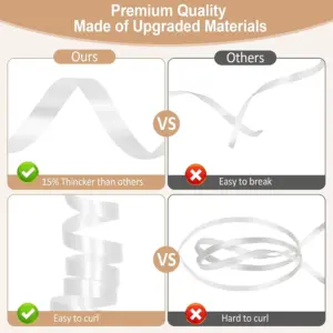 Colorful 250-Yard Curling Ribbon Set 15 S06ee8601b69f426db3b2d7ef91f30164q