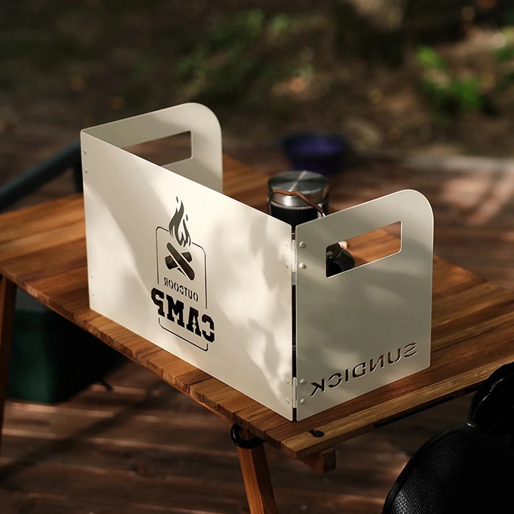 Outdoor Folding Stove Windshield 42x21.9x25cm 3 Outdoor Folding Stove Windshield 42x21.9x25cm - Image 3
