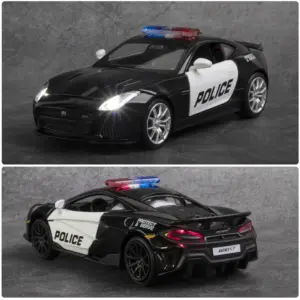 MAKEDA 1:32 Alloy Police Car Model 9 S070df5557461454d865acbbb4bb15b49A