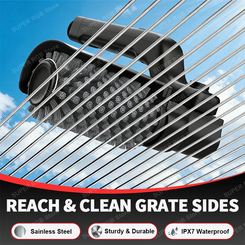 Cordless Electric Grill Cleaning Brush 2 Cordless Electric Grill Cleaning Brush - Image 2