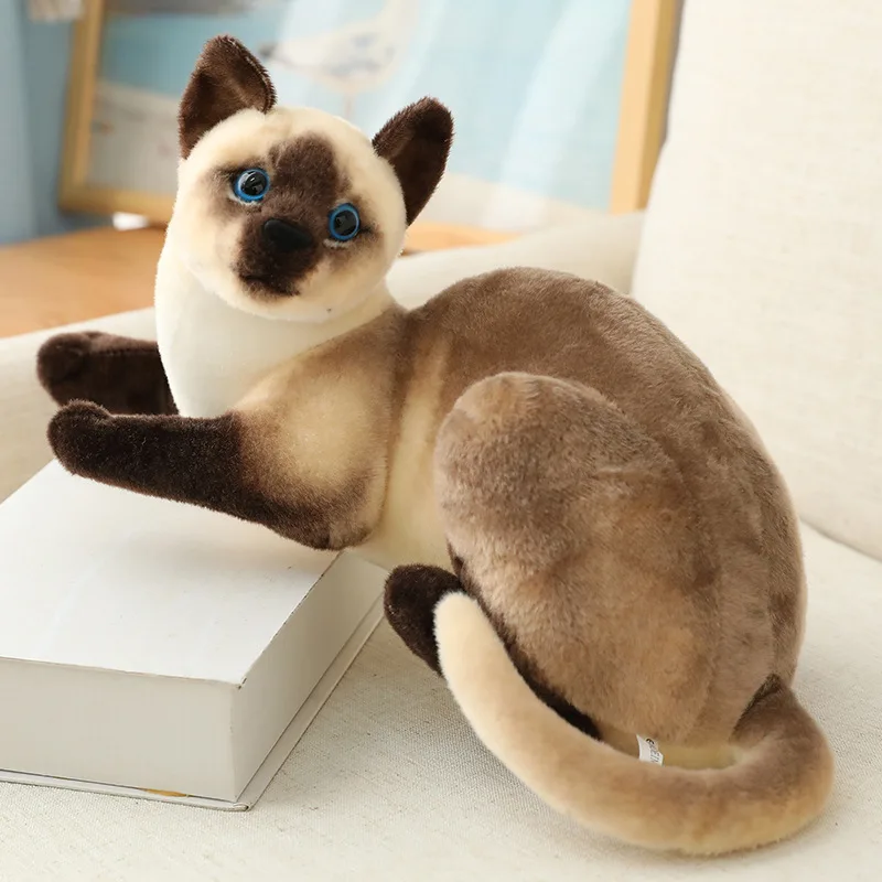 Realistic Siamese Plush Toy in 20cm & 25cm 6 Realistic Siamese Plush Toy in 20cm & 25cm - Image 6