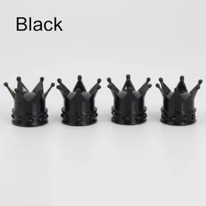 Crown Aluminum Valve Caps for Vehicles 17 S0788e0c6a6b2446a9a3df9a70c3566b2p
