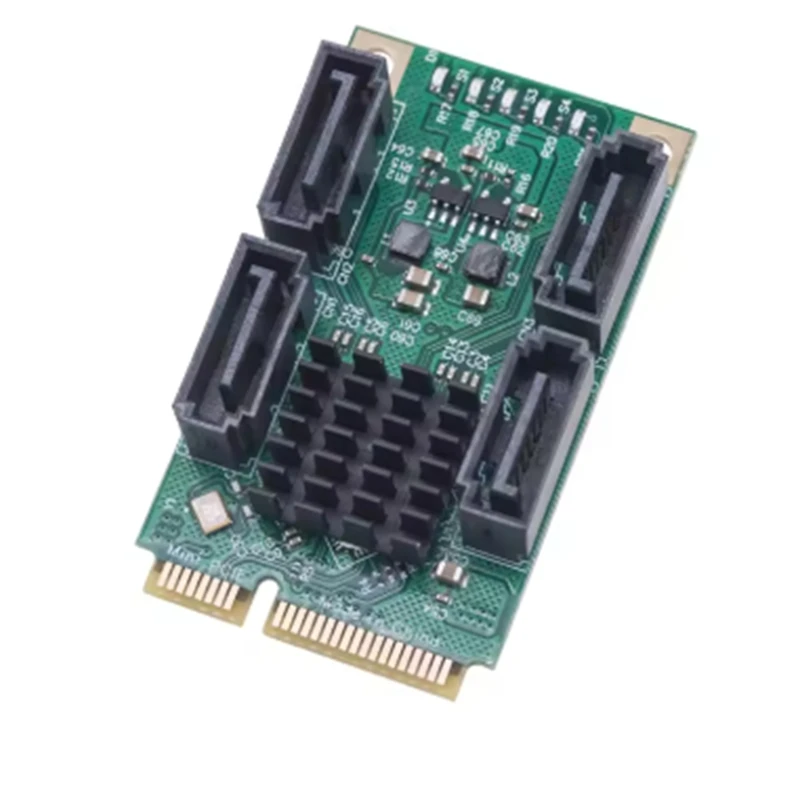 Mini PCIe to SATA III Expansion Card with 4 Ports 4 Mini PCIe to SATA III Expansion Card with 4 Ports - Image 4