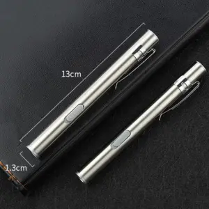 Mini LED Flashlight with Stainless Steel Body 13 S078daa6d812d40cdb4c9fe1844a5729aF