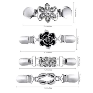 Vintage Metal Brooch Set with Rhinestones 13 S079e5c6821f445b9ad1bda8738461a74Q